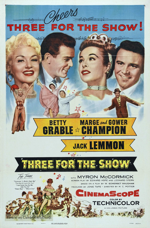 دانلود دوبله فارسی فیلم نمایش سه نفره Three for the Show 1955